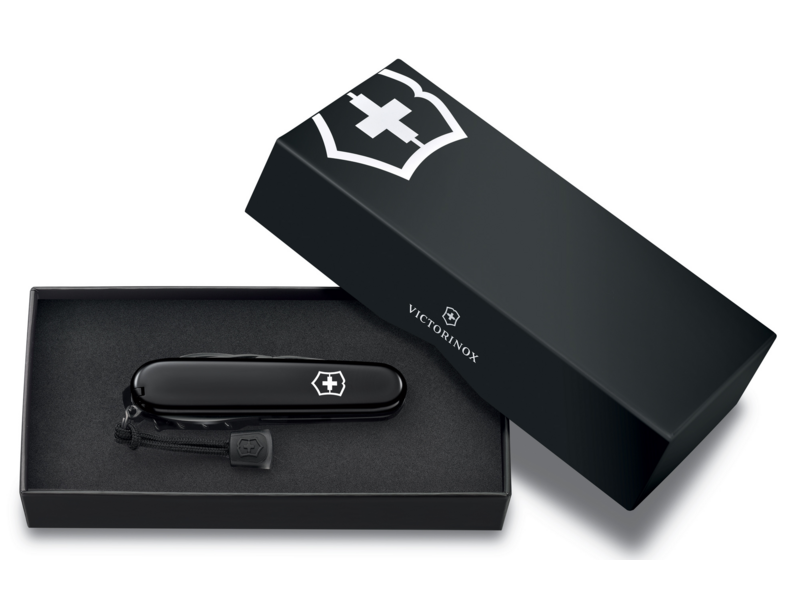 Нож перочинный Victorinox Spartan Onyx Black (1.3603.31P) 91мм 12функц. черный карт.коробка