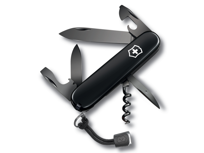 Нож перочинный Victorinox Spartan Onyx Black (1.3603.31P) 91мм 12функц. черный карт.коробка