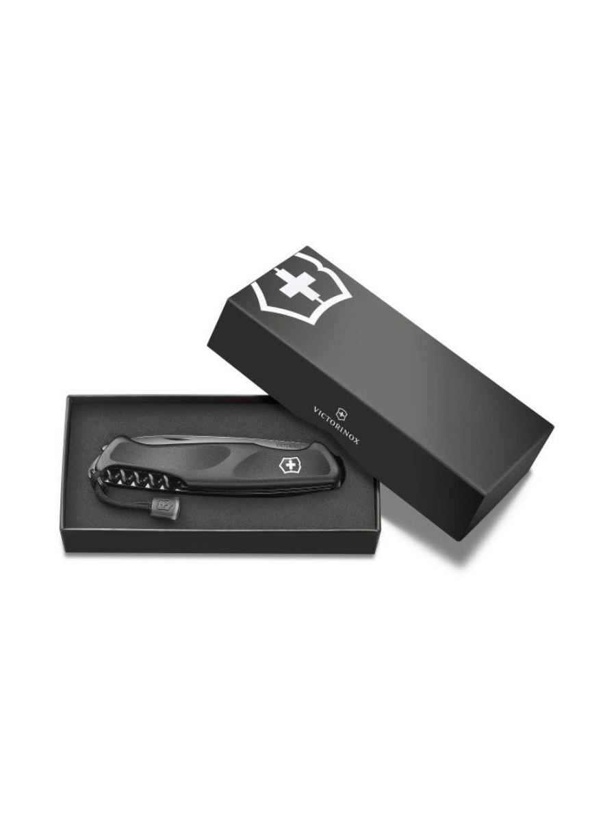 Нож перочинный Victorinox RangerGrip Onyx (0.9563.C31P) 130мм 12функц. черный подар.коробка