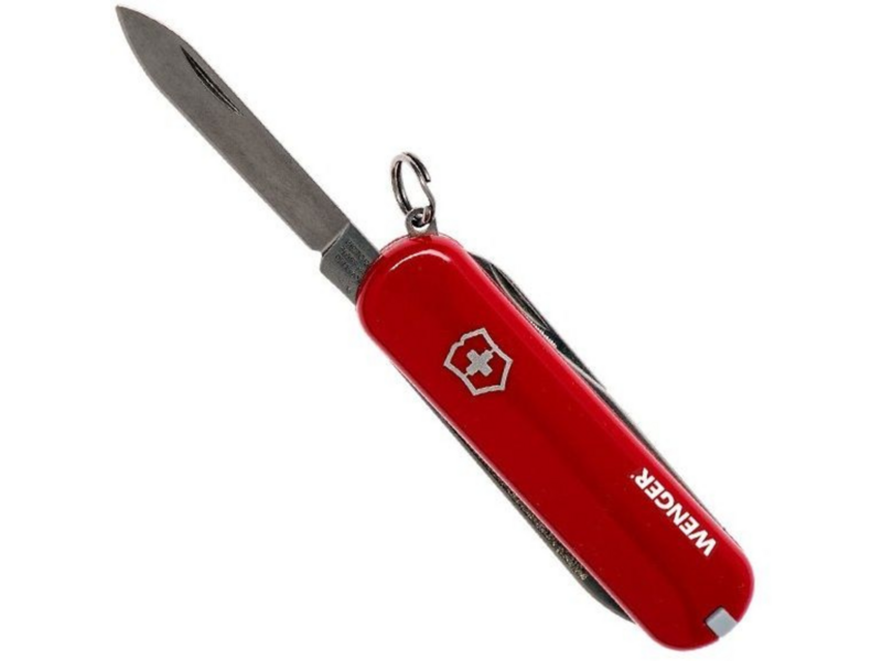 Нож перочинный Victorinox Wenger (0.6423.91) 65мм 7функц. красный карт.коробка