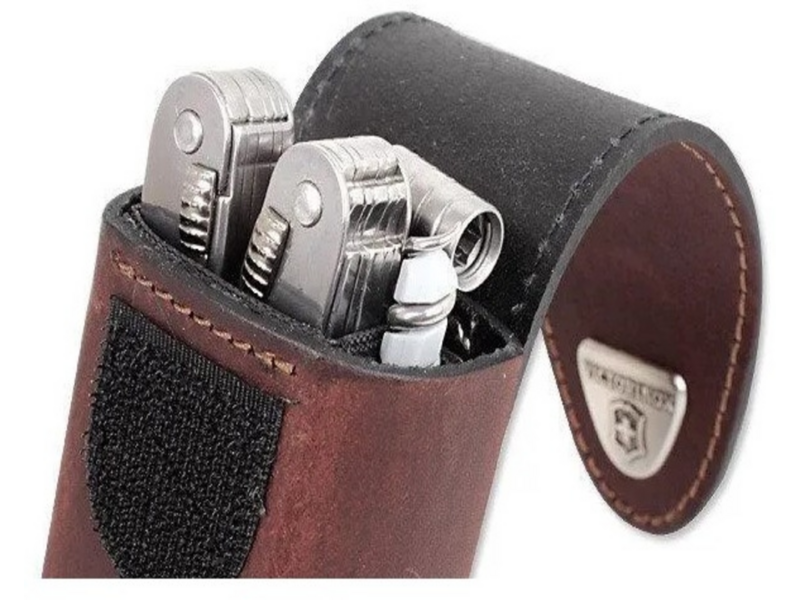 Мультитул Victorinox SwissTool Spirit X (3.0235.L) 105мм 35функц. мини-отвертка/штопор/набор бит/чехол кожаный серебристый карт.коробка