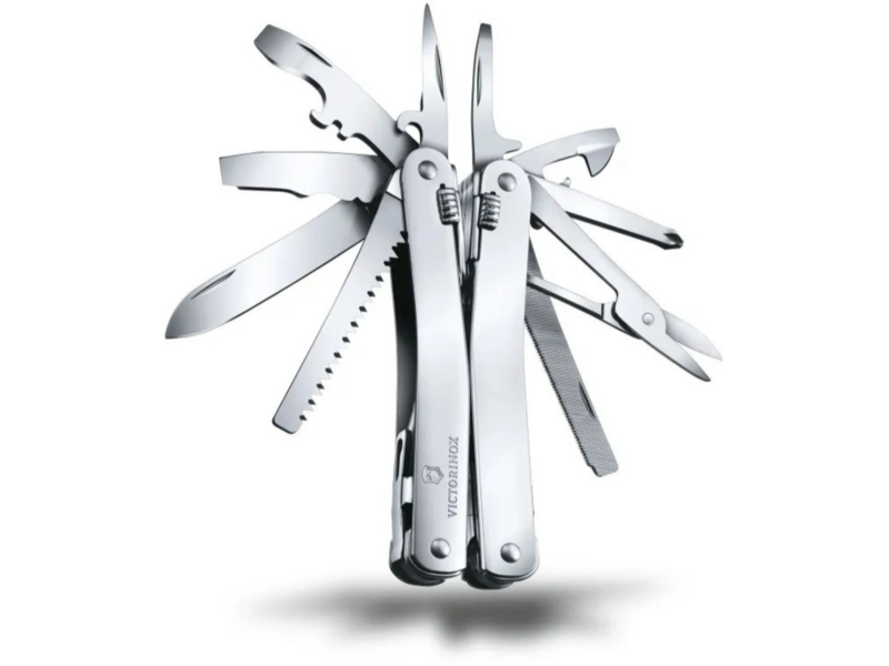 Мультитул Victorinox SwissTool Spirit X (3.0235.L) 105мм 35функц. мини-отвертка/штопор/набор бит/чехол кожаный серебристый карт.коробка