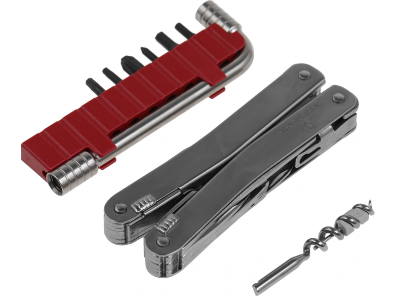 Мультитул Victorinox SwissTool Spirit X (3.0235.N) 105мм 35функц. мини-отвертка/штопор/набор бит/удлинитель/чехол нейлоновый серебристый карт.коробка