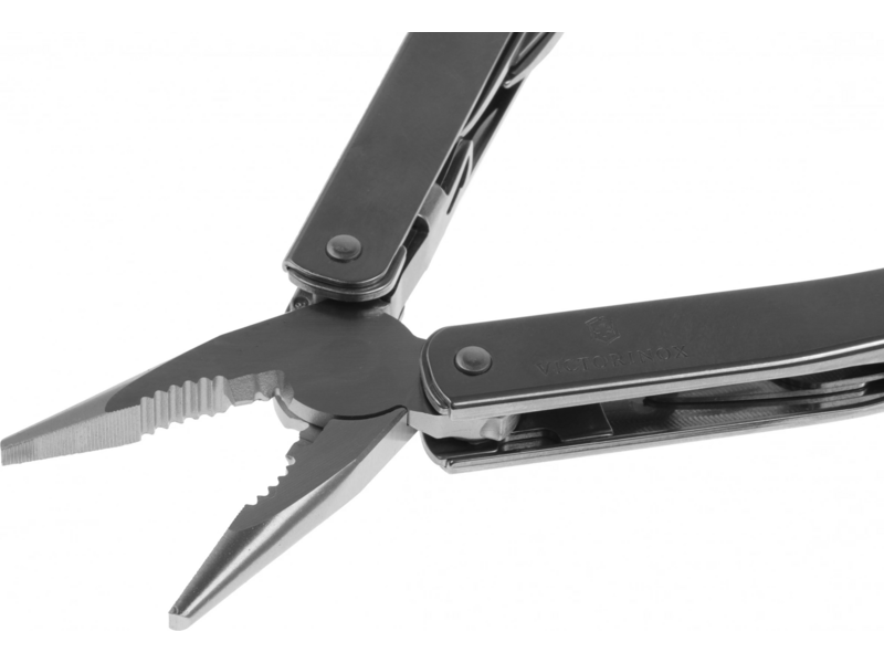 Мультитул Victorinox SwissTool Spirit X (3.0235.N) 105мм 35функц. мини-отвертка/штопор/набор бит/удлинитель/чехол нейлоновый серебристый карт.коробка