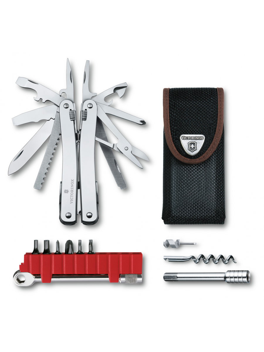 Мультитул Victorinox SwissTool Spirit X Plus Ratchet (3.0236.N) 105мм 36функц. чехол нейлоновый серебристый карт.коробка