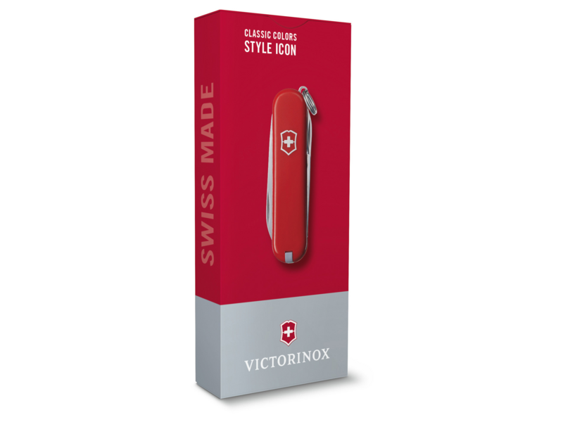 Нож перочинный Victorinox Classic SD Style Icon (0.6223.G) 58мм 7функц. подар.коробка