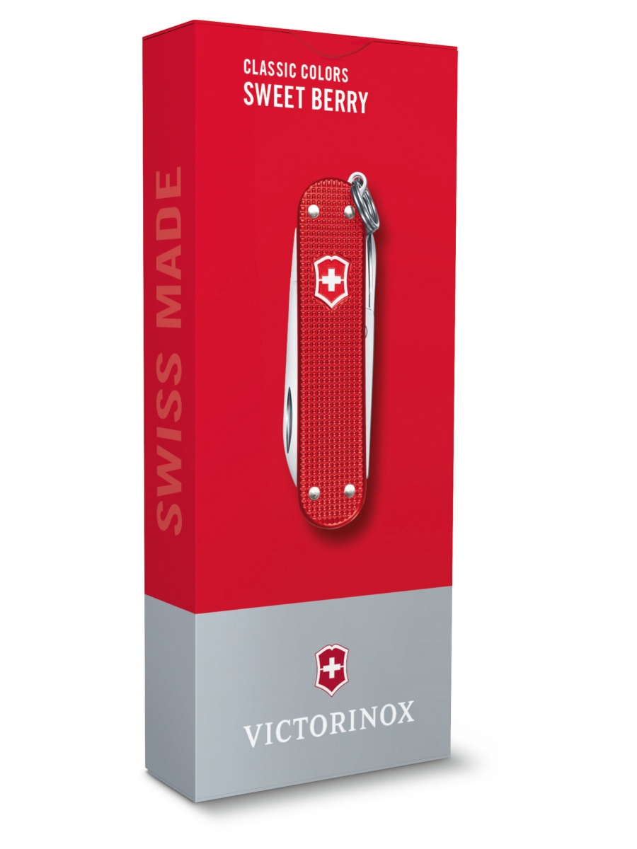 Нож перочинный Victorinox Classic SD Alox Sweet Berry (0.6221.201G) 58мм 5функц. подар.коробка