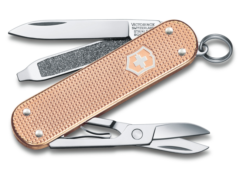 Нож перочинный Victorinox Classic SD Alox Fresh Peach (0.6221.202G) 58мм 5функц. подар.коробка