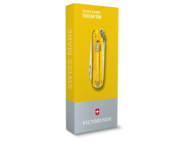 Нож перочинный Victorinox Classic SD Tuscan Sun (0.6223.T81G) 58мм 7функц. подар.коробка