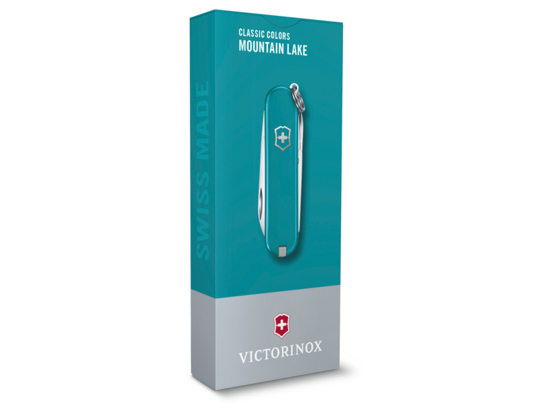 Нож перочинный Victorinox Classic SD Mountain Lake (0.6223.23G) 58мм 7функц. подар.коробка