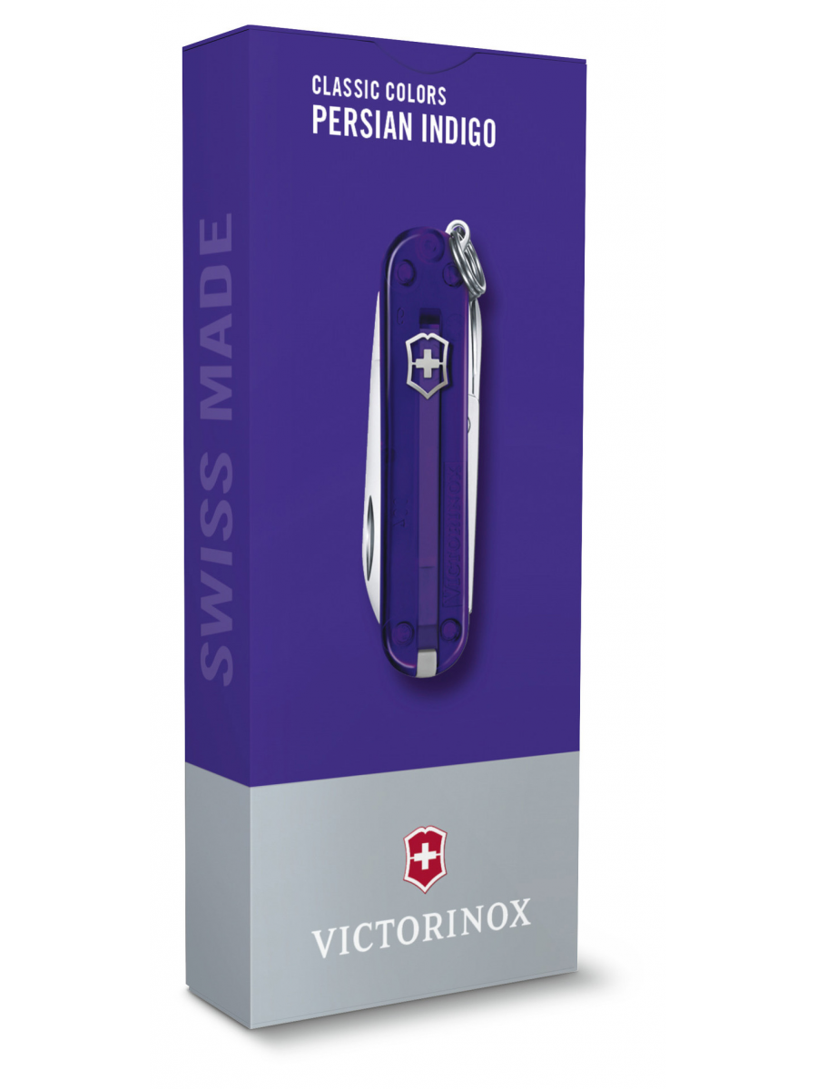 Нож перочинный Victorinox Classic SD Persian Indigo (0.6223.T29G) 58мм 7функц. подар.коробка