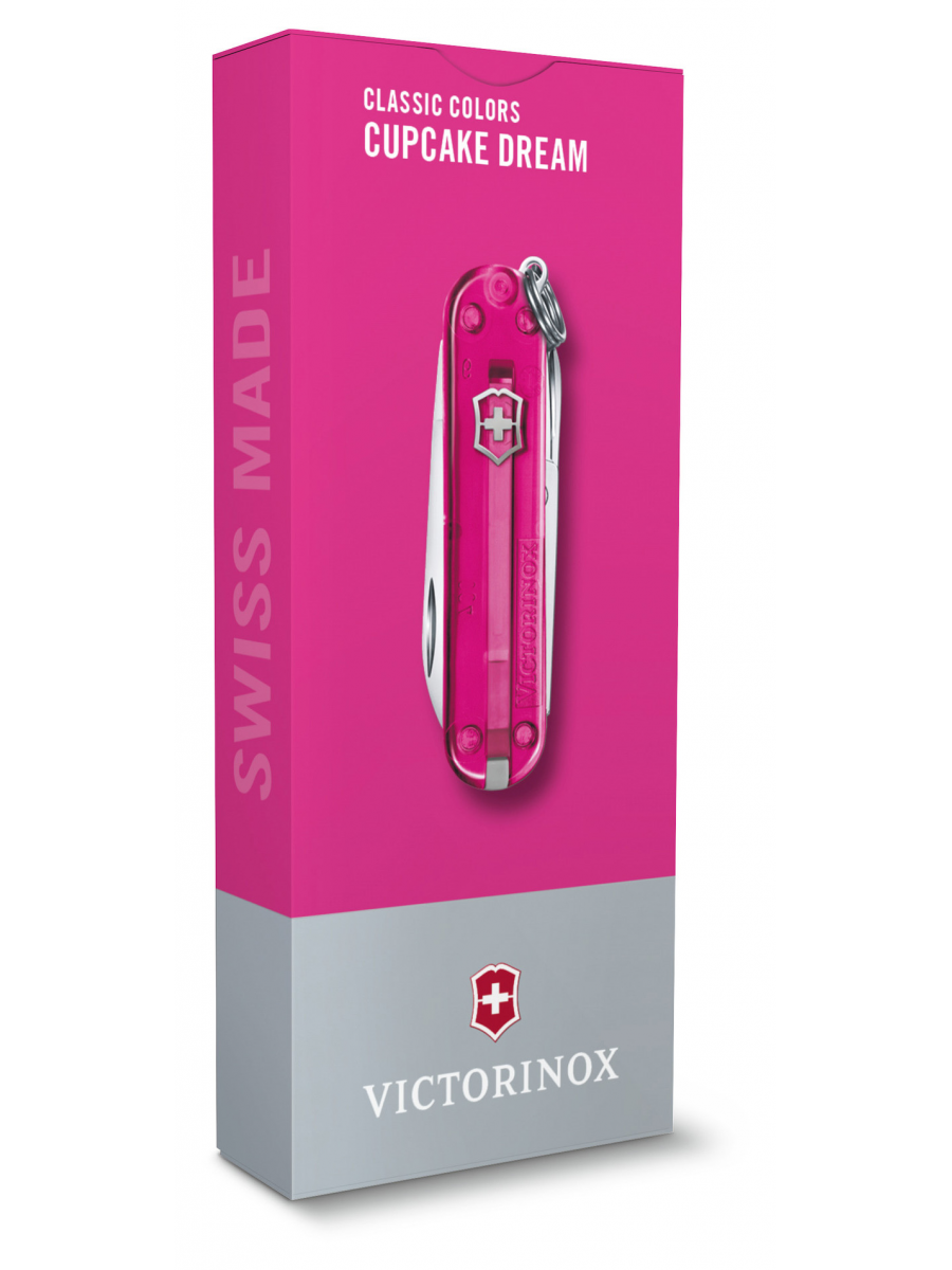 Нож перочинный Victorinox Classic SD Cupcake Dream (0.6223.T5G) 58мм 7функц. подар.коробка