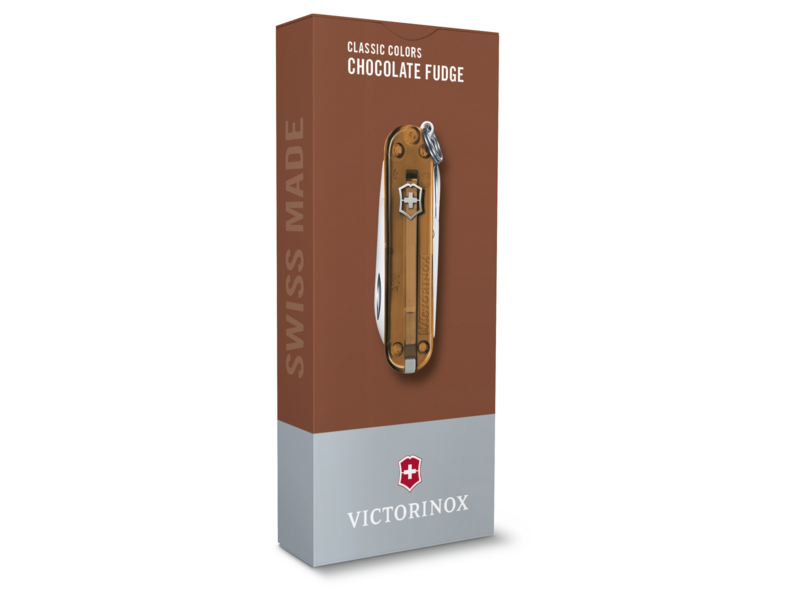Нож перочинный Victorinox Classic SD Chocolate Fugde (0.6223.T55G) 58мм 7функц. подар.коробка
