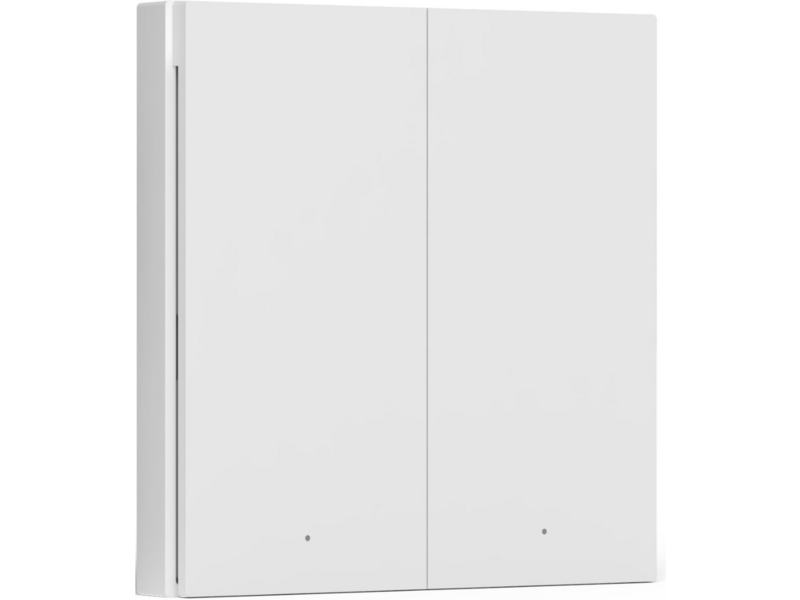 Умный выключатель Aqara Wireless Remote Switch H1 2-хкл. белый (WRS-R02)