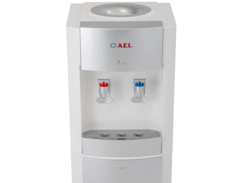 Кулер AEL LD-AEL-28 напольный электронный белый/серебристый