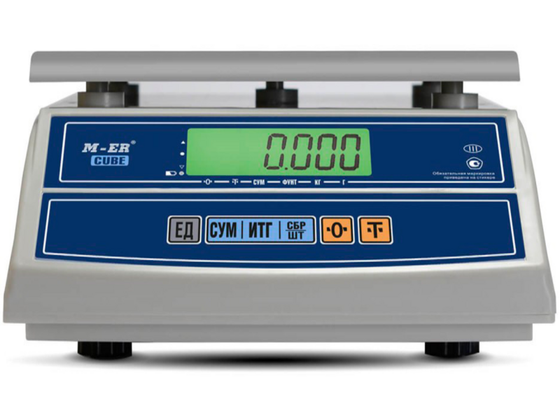 Весы фасовочные Mertech M-ER 326AF-15.2 LCD белый (3053)