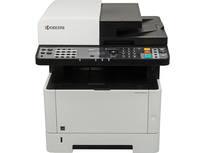 МФУ лазерный Kyocera M2040DN A4 Duplex белый/серый (в комплекте: 2 картриджа)