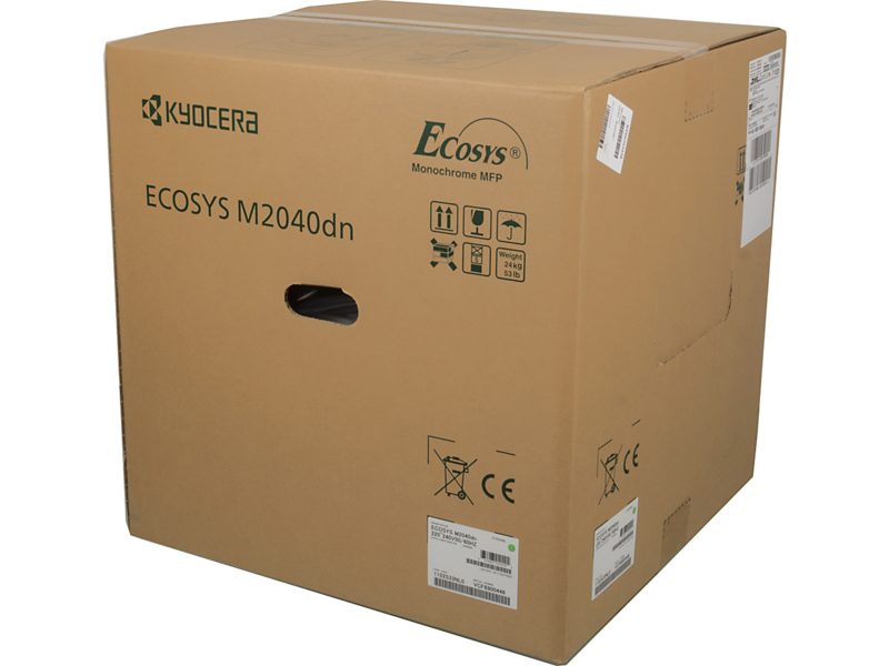 МФУ лазерный Kyocera M2040DN A4 Duplex белый/серый (в комплекте: 2 картриджа)