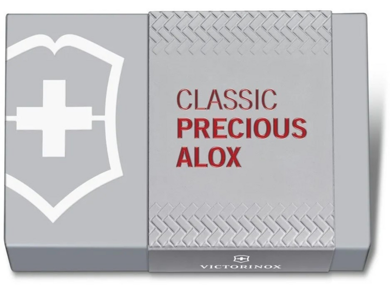 Нож перочинный Victorinox Classic Precious Alox (0.6221.401G) 58мм 5функц. красный подар.коробка