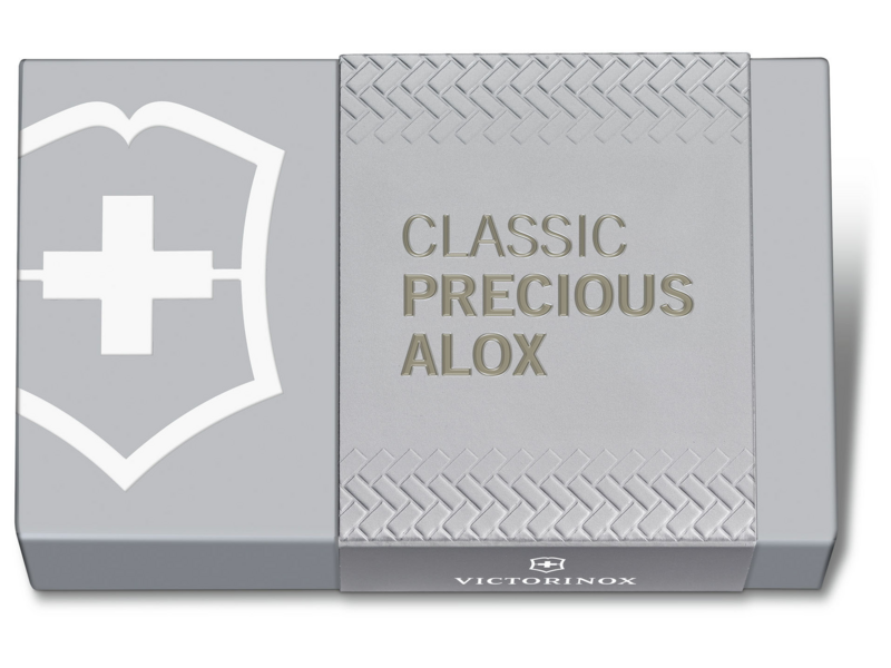 Нож перочинный Victorinox Classic Precious Alox (0.6221.4031G) 58мм 5функц. серый подар.коробка