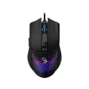 Мышь A4Tech Bloody L65 Max черный/фиолетовый оптическая 12000dpi USB 6but (L65 MAX/HONEYCOMB)