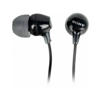 Гарнитура внутриканальные Sony MDR-EX15AP 1.2м черный проводные в ушной раковине