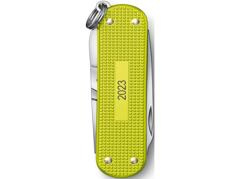 Нож перочинный Victorinox Classic SD Alox (0.6221.L23) 58мм 5функц. желтый подар.коробка