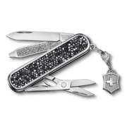 Нож перочинный Victorinox Classic Brilliant Crystal (0.6221.35) 58мм 5функц. черный/серебристый подар.коробка