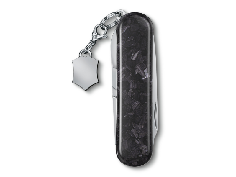 Нож перочинный Victorinox Classic Brilliant Carbon (0.6221.90) 58мм 5функц. черный/серебристый подар.коробка