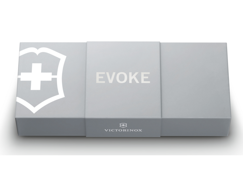 Нож перочинный Victorinox Evoke Alox (0.9415.D26) 136мм 5функц. серебристый подар.коробка