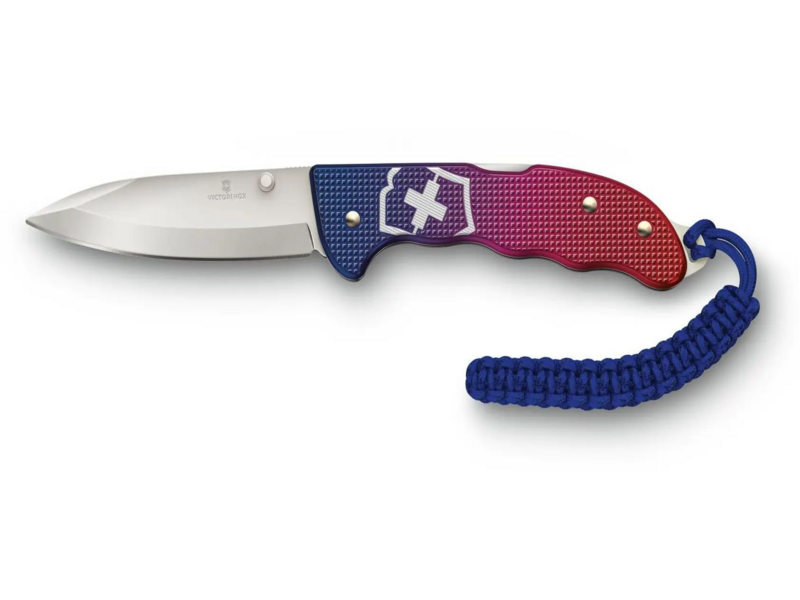 Нож перочинный Victorinox Evoke Alox (0.9415.D221) 136мм 5функц. синий/красный подар.коробка