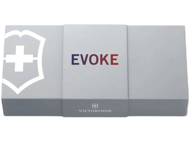 Нож перочинный Victorinox Evoke Alox (0.9415.D221) 136мм 5функц. синий/красный подар.коробка