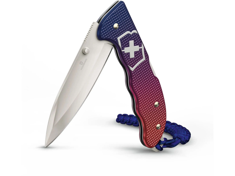 Нож перочинный Victorinox Evoke Alox (0.9415.D221) 136мм 5функц. синий/красный подар.коробка