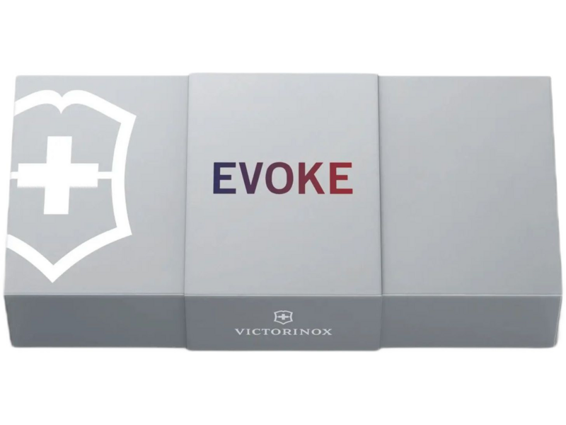 Нож перочинный Victorinox Evoke Alox (0.9415.D221) 136мм 5функц. синий/красный подар.коробка