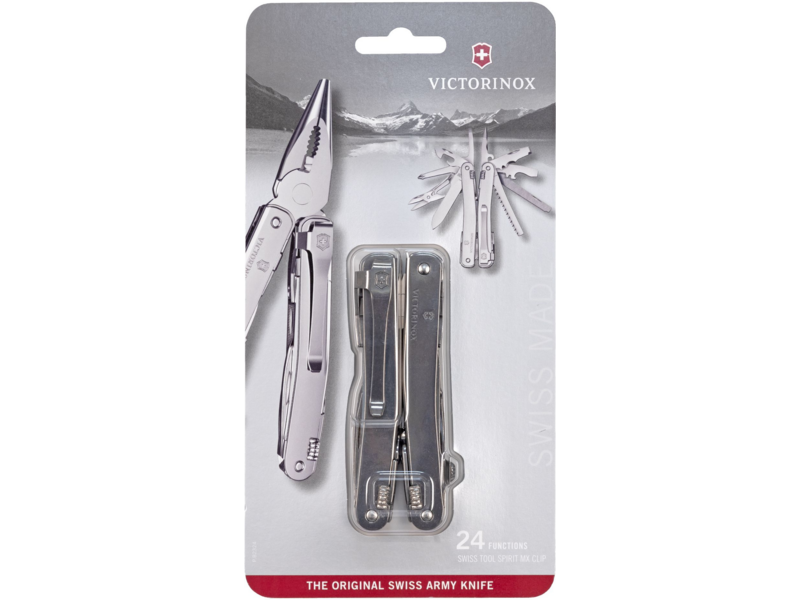 Мультитул Victorinox SwissTool Spirit MX Clip (3.0224.MKB1) 105мм 24функц. серебристый блистер