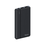 Мобильный аккумулятор Buro BP10A 10000mAh 10W 2A 2xUSB-A/USB-C черный (BP10A10PBK)