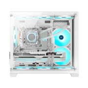 Корпус Formula Crystal Z5 TG белый без БП mATX 11x120mm 2xUSB2.0 1xUSB3.0 audio bott PSU