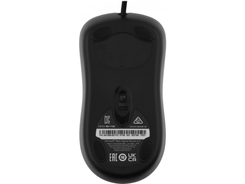 Мышь Microsoft Basic Optical Mouse Black черный оптическая 1000dpi USB 2but (P58-00057)