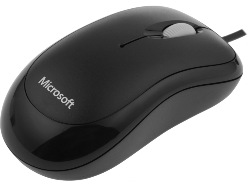 Мышь Microsoft Basic Optical Mouse Black черный оптическая 1000dpi USB 2but (P58-00057)