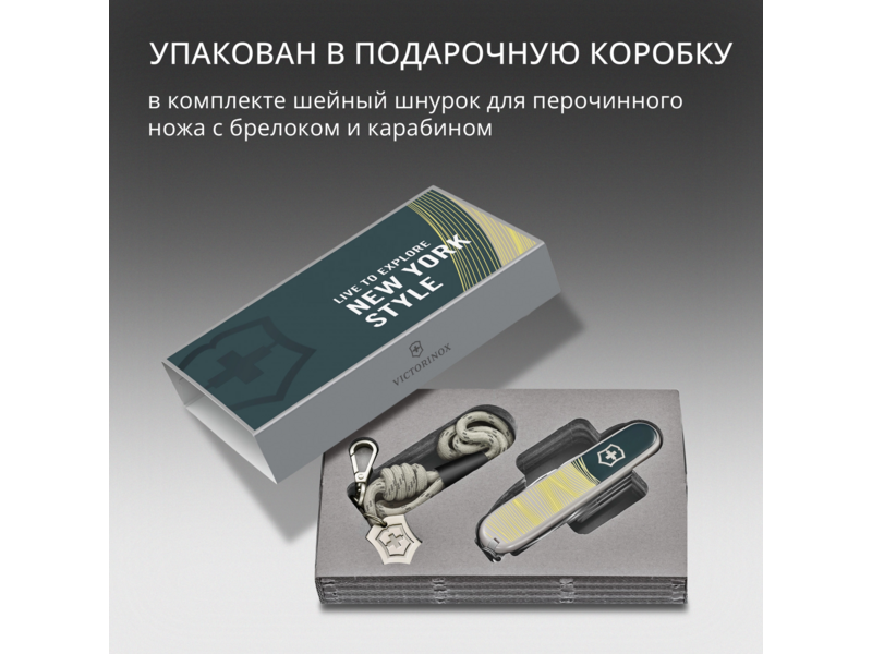 Нож перочинный Victorinox Companion New York Style (1.3909.E223) 91мм 16функц. серый подар.коробка