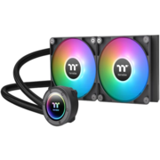 Система водяного охлаждения Thermaltake TH240 V2 ARGB Soc-AM5/AM4/1200/1700/1851 черный 4-pin 25.8dB Al+Cu Ret (CL-W361-PL12SW-A)