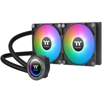 Система водяного охлаждения Thermaltake TH240 V2 ARGB Soc-AM5/AM4/1200/1700/1851 черный 4-pin 25.8dB Al+Cu Ret (CL-W361-PL12SW-A)