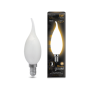 Лампа филам. Gauss Filament 5Вт цок.:E14 свеча 220B св.свеч.бел.теп. (упак.:10шт) (104201105)