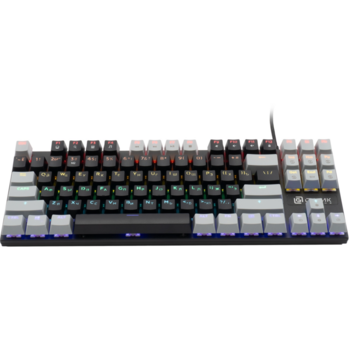Клавиатура Оклик K600X механическая черный/серый USB Multimedia for gamer LED