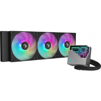 СВО для процессора Deepcool LT360 ARGB (Soc 1851/1700/1200/115X/AM4/AM5, 3*120mm fan, 2400rpm, 38.71 дБ, PWM 4-pin, Al) (R-LT360-BKAMNC-G-1)