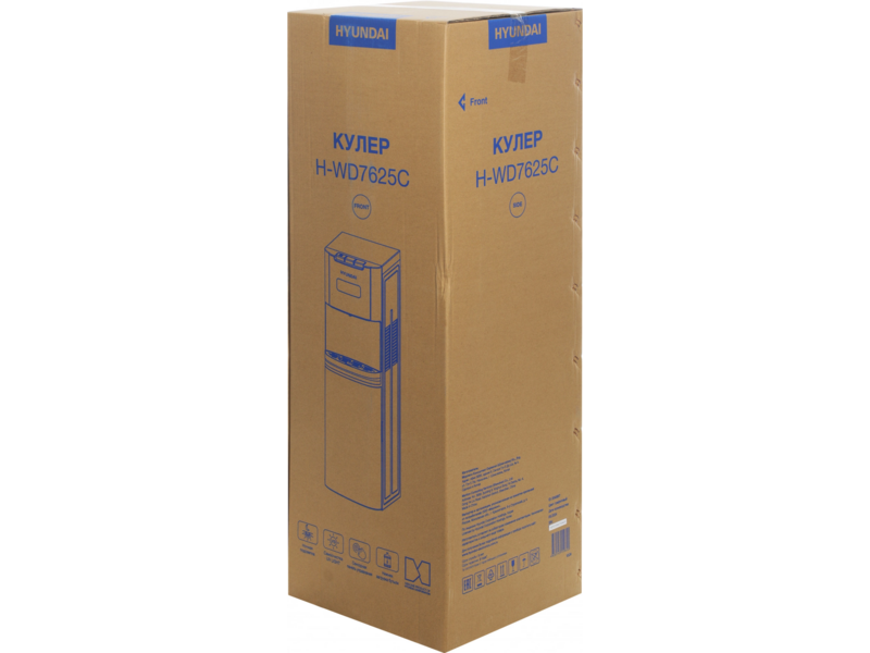 Кулер Hyundai AquaTouch UV H-WD7625C напольный компрессорный графитовый