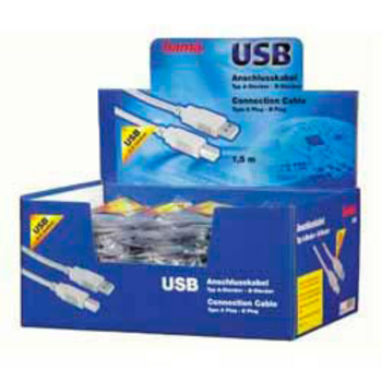 Кабель Hama H-34694 00034694 USB A(m) USB B(m) 1.5м