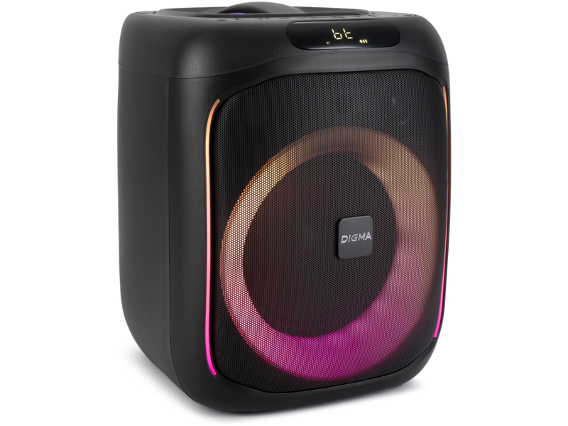 Минисистема Digma D-MC1700 черный 30Вт FM USB BT micro SD