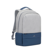 Рюкзак для ноутбука 17.3" Riva 7567 серый/темно-синий полиэстер (7567 GREY/DARK BLUE)