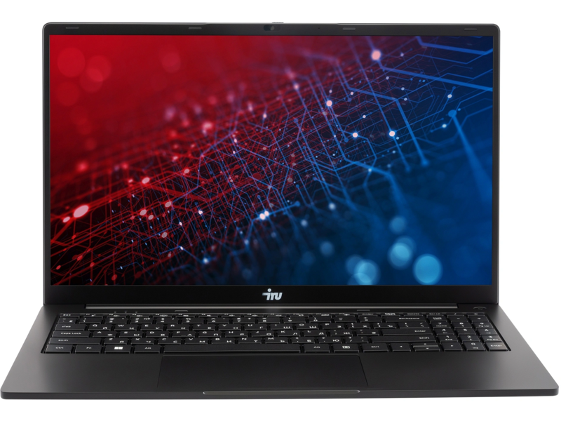 Ноутбук IRU Strato 15ALI Core i5 12450H 32Gb SSD1Tb Intel UHD Graphics 15.6" IPS FHD (1920x1080) Windows 11 Pro 64 black WiFi BT Cam 6000mAh